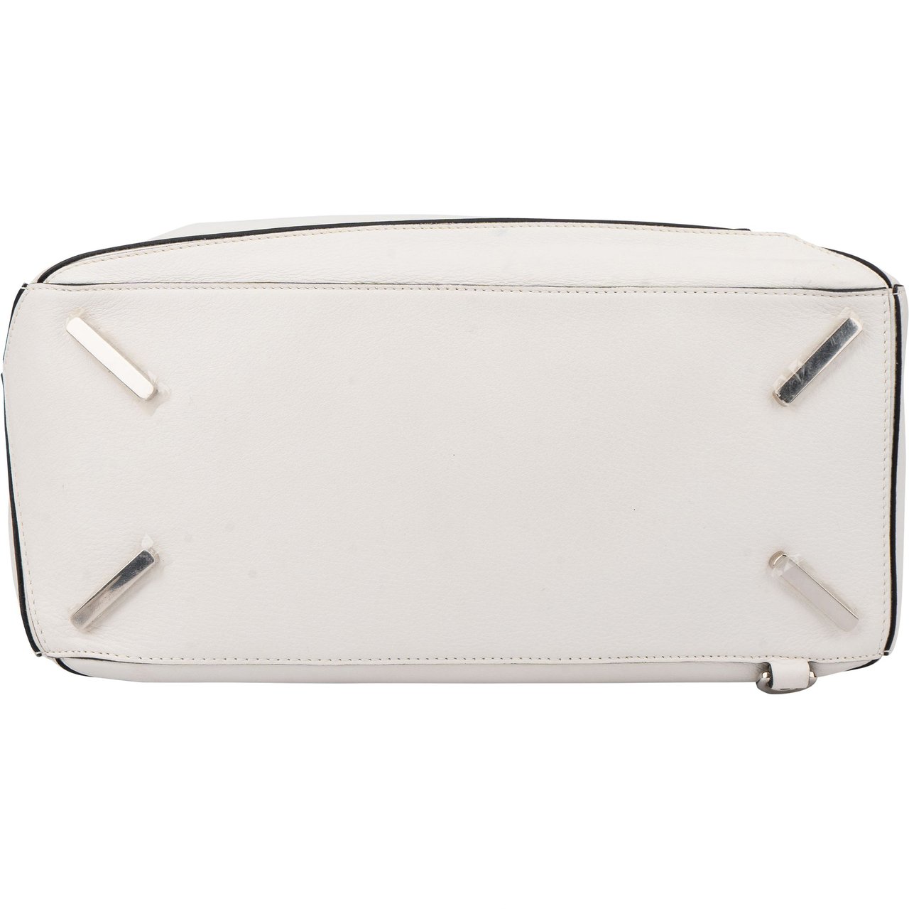 Loewe Loewe White Leather Puzzle Handbag Wit