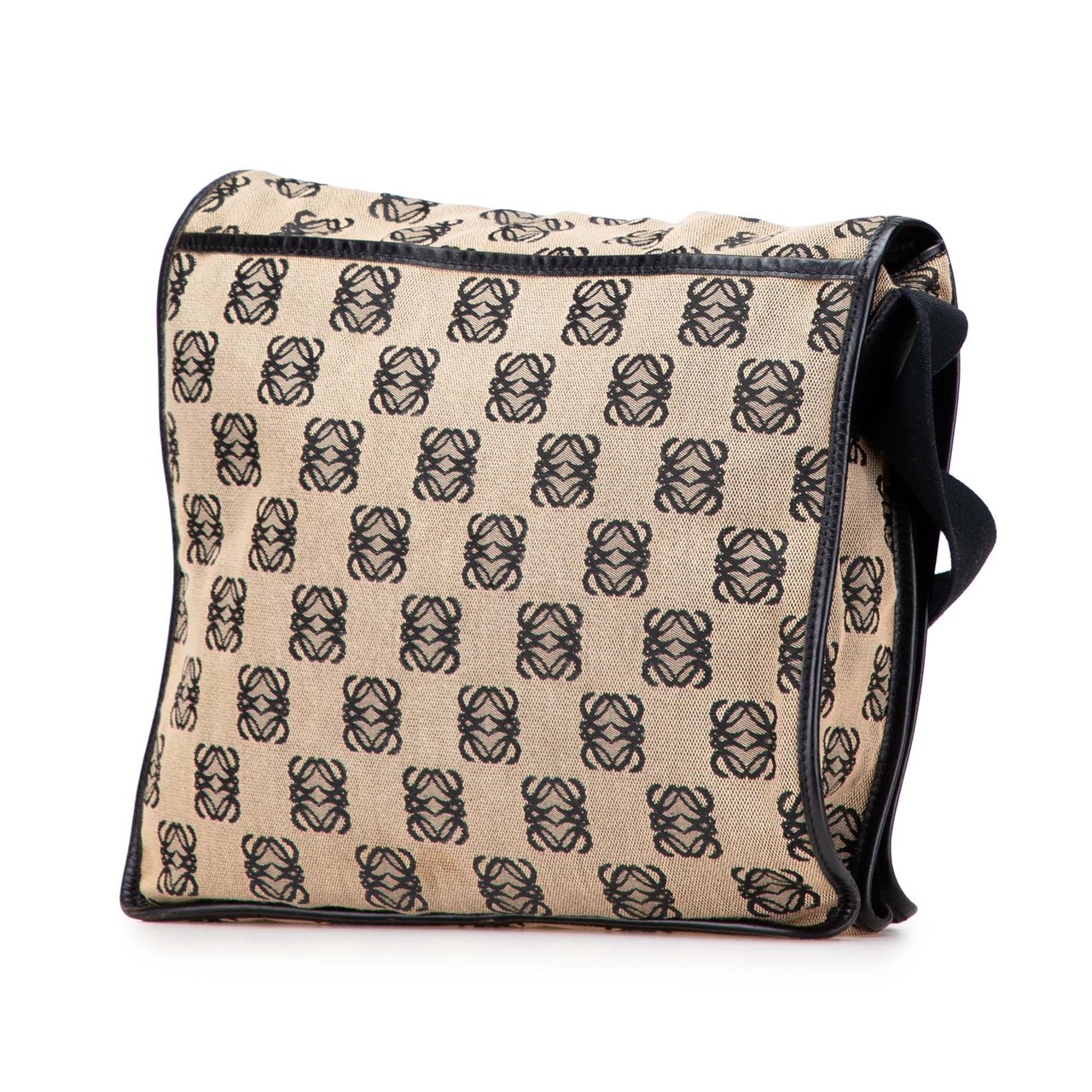 Loewe Anagram Canvas Messenger Bag Bruin