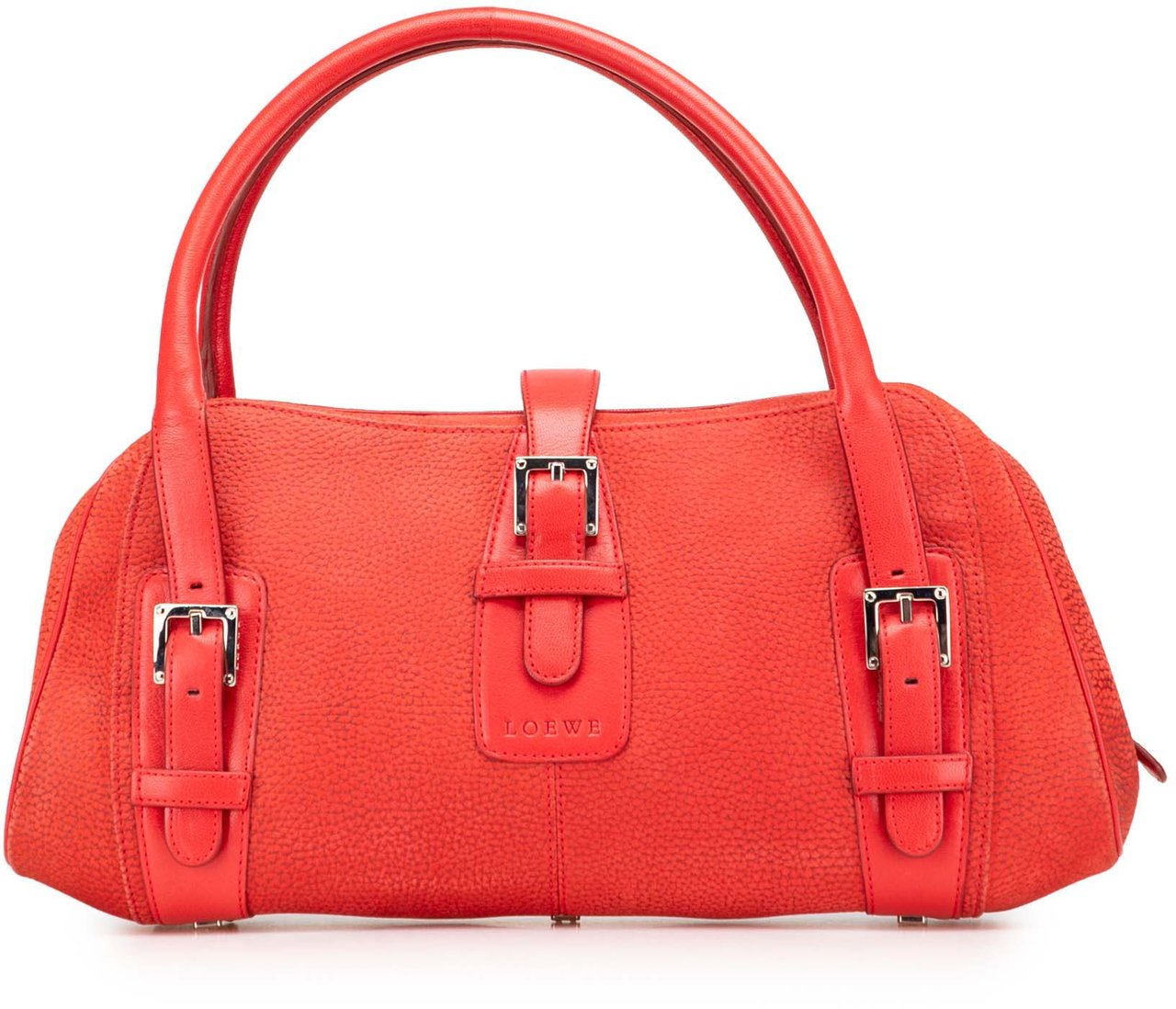 Loewe Nubuck Senda Handbag Rood
