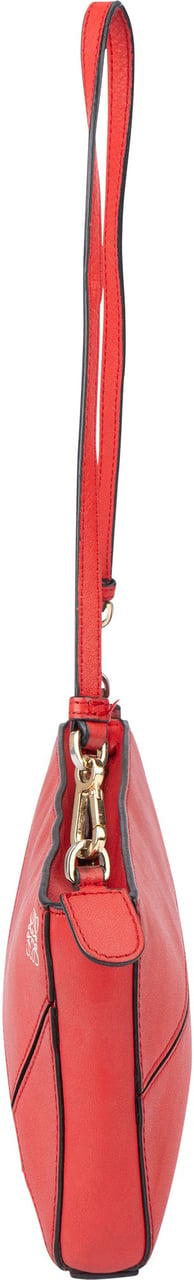 Loewe Red Leather Puzzle Clutch Shoulder Bag Rood