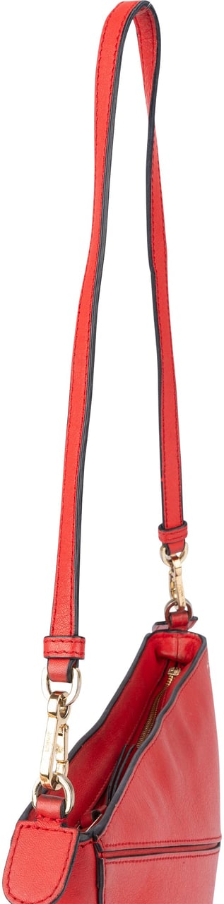 Loewe Loewe Red Leather Puzzle Clutch Shoulder Bag Rood