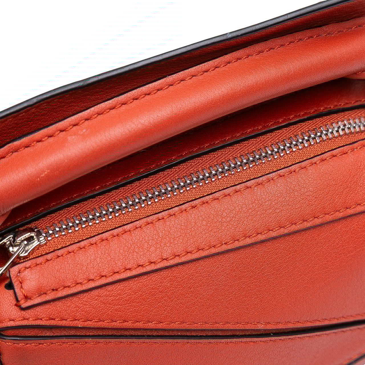 Loewe Nano Calfskin Puzzle Satchel Oranje