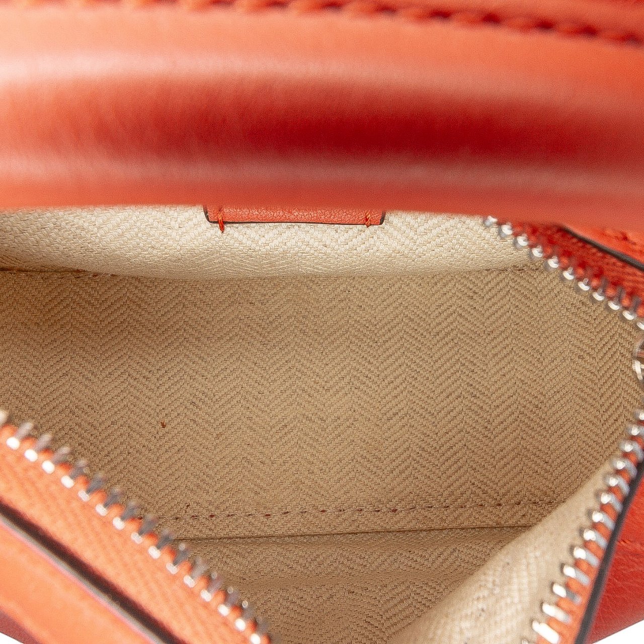 Loewe Nano Calfskin Puzzle Satchel Oranje