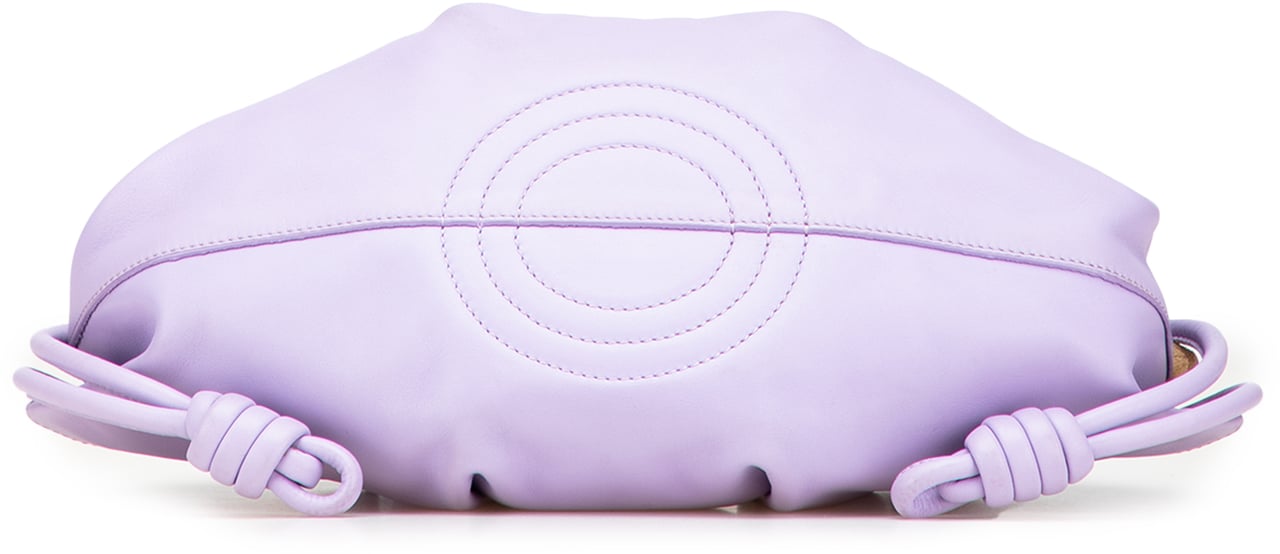 Loewe Small Shiny Calfskin Paseo Satchel Paars