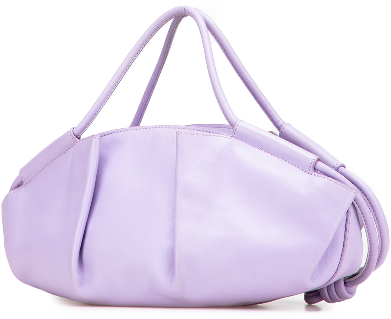 Loewe Small Shiny Calfskin Paseo Satchel Paars