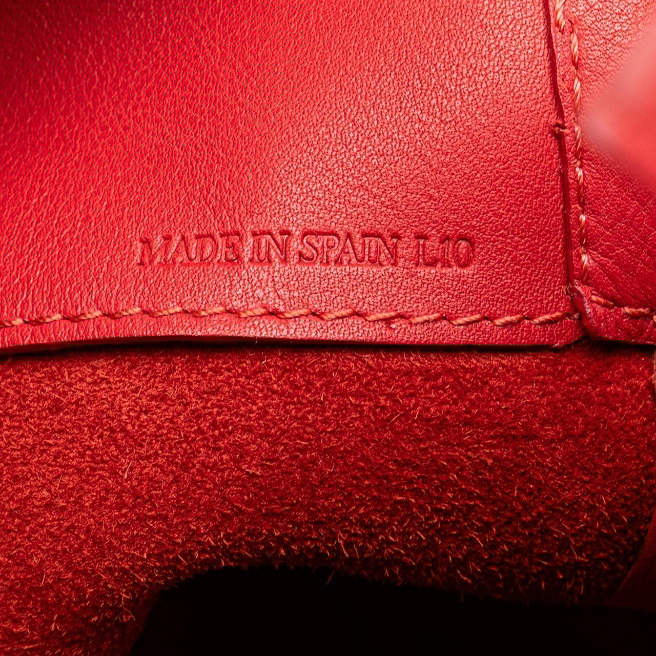 Loewe Leather Shoulder Bag Rood