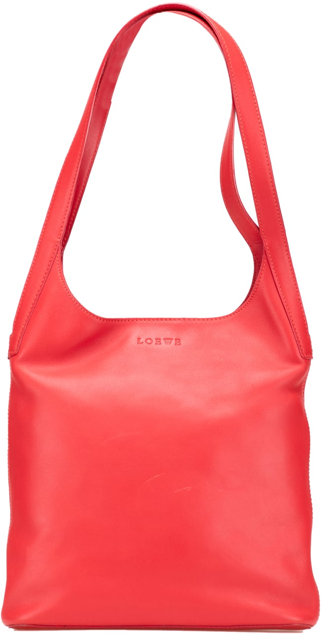 Loewe Leather Shoulder Bag Rood