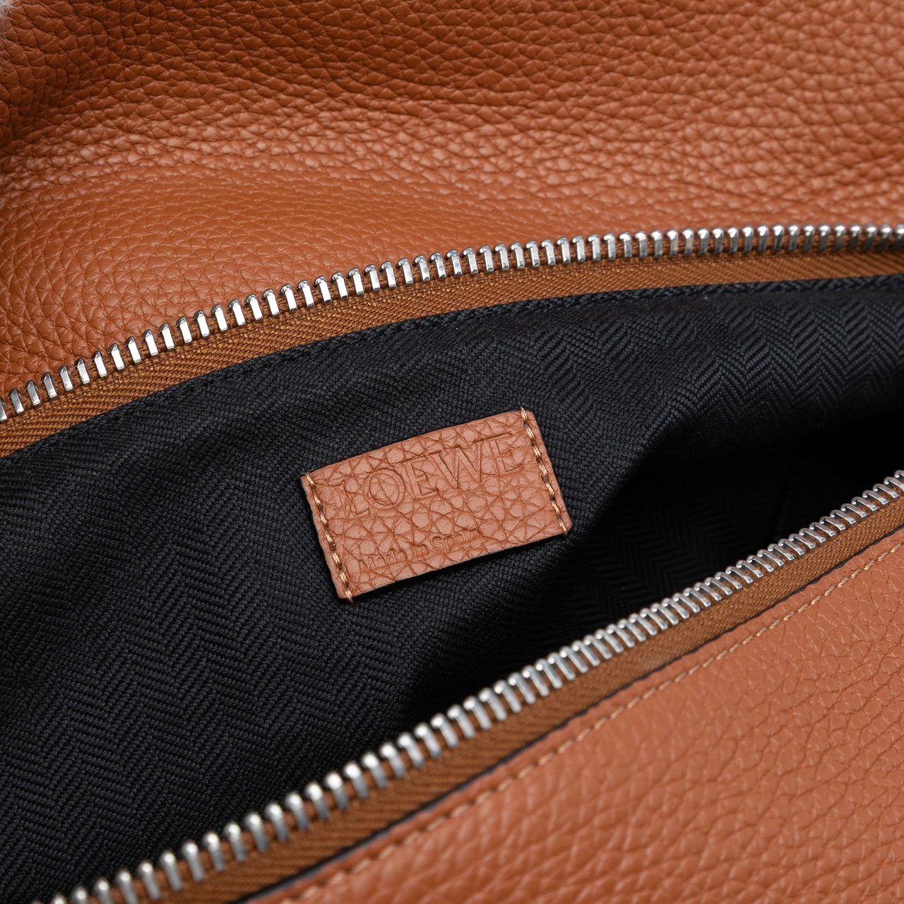 Loewe Large Calfskin Puzzle Satchel Bruin