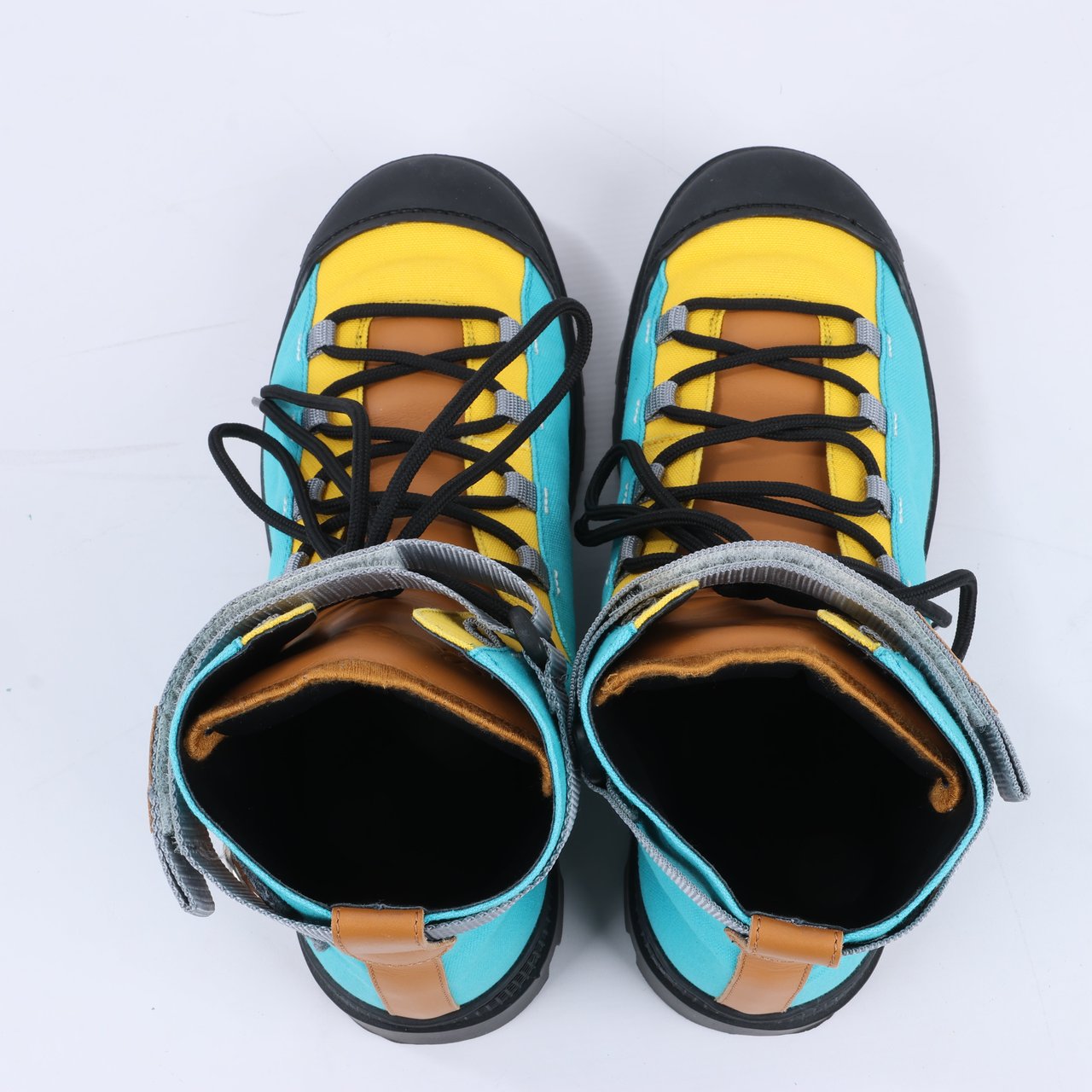 Loewe LOEWE Anagram 20SS Canvas & Leather Short Boots 44 EU in Multicolor Divers