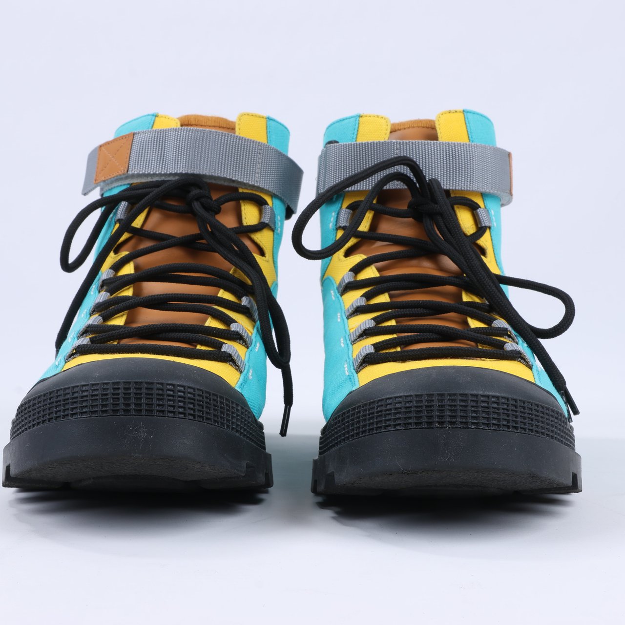 Loewe LOEWE Anagram 20SS Canvas & Leather Short Boots 44 EU in Multicolor Divers