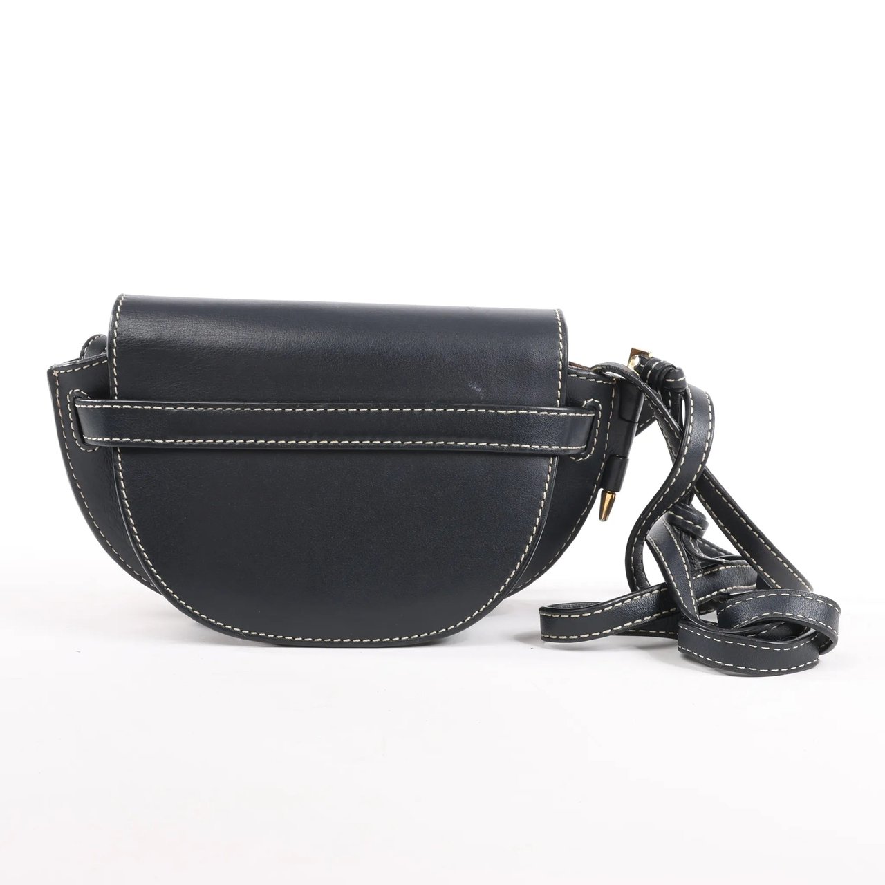 Loewe LOEWE Gate Mini Leather Crossbody Bag in Navy Blue Navy