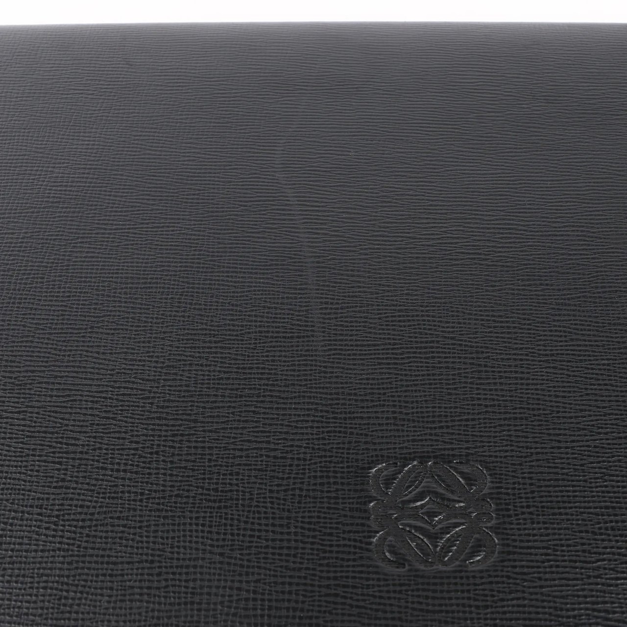 Loewe Loewe Anagram Leather Travel Bag in Black Zwart