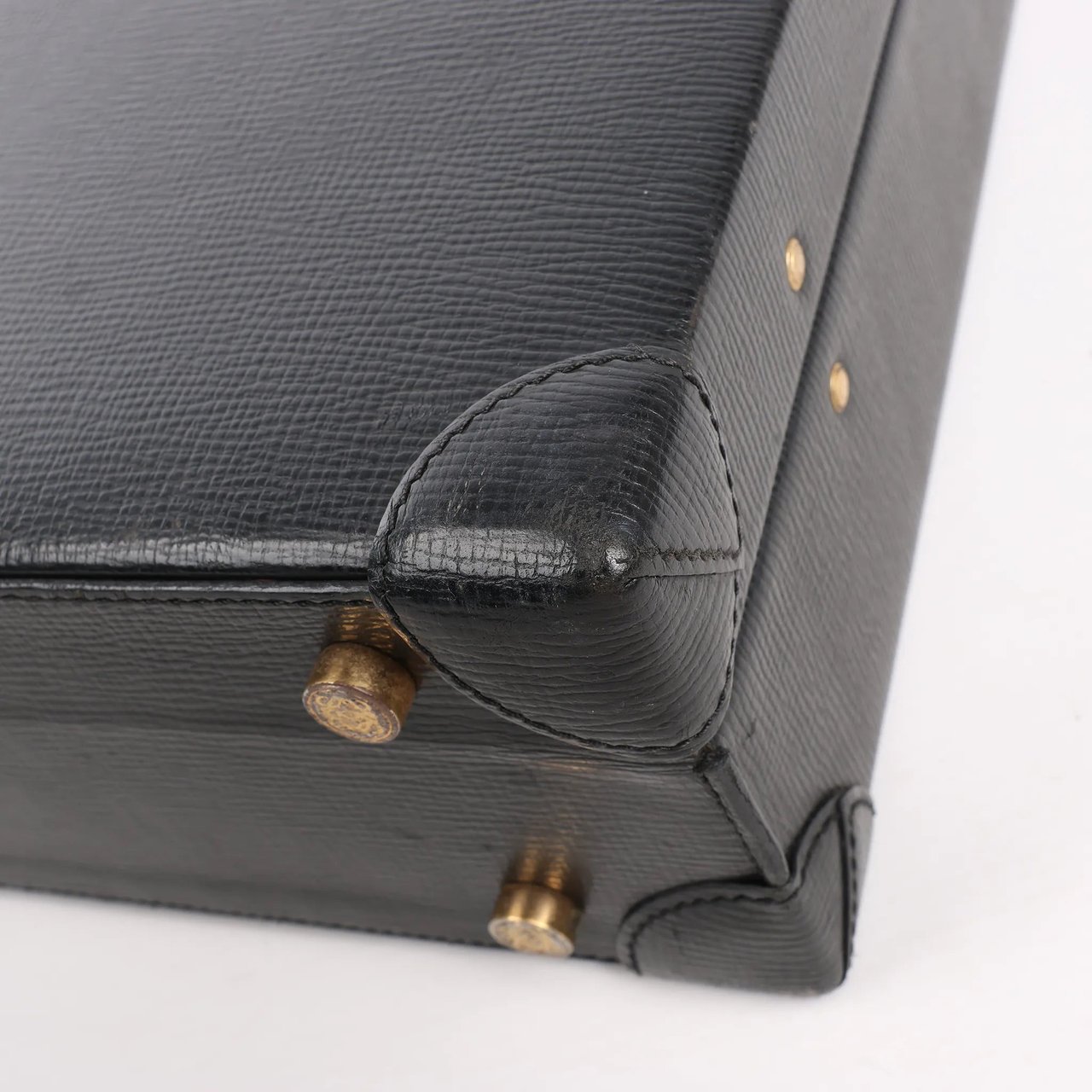 Loewe Loewe Anagram Leather Travel Bag in Black Zwart