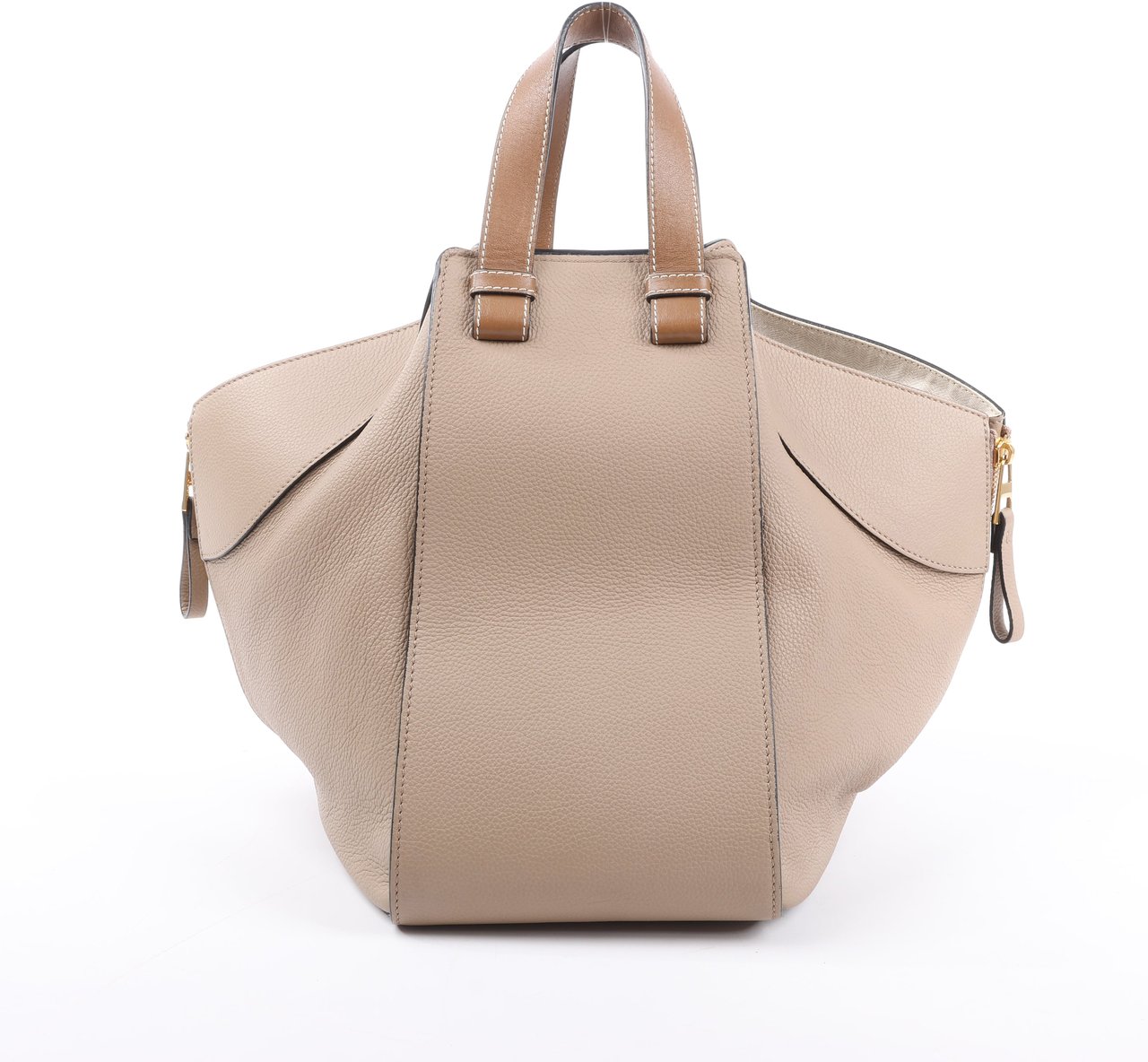 Loewe LOEWE Hammock Medium Leather 2Way Handbag in Beige Beige