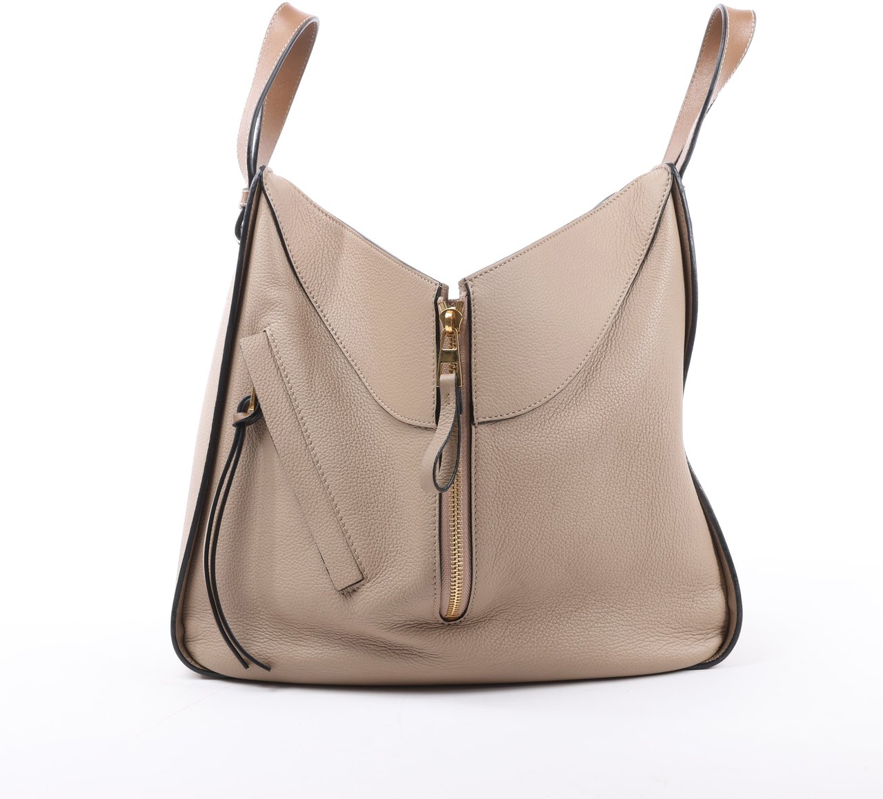 Loewe LOEWE Hammock Medium Leather 2Way Handbag in Beige Beige