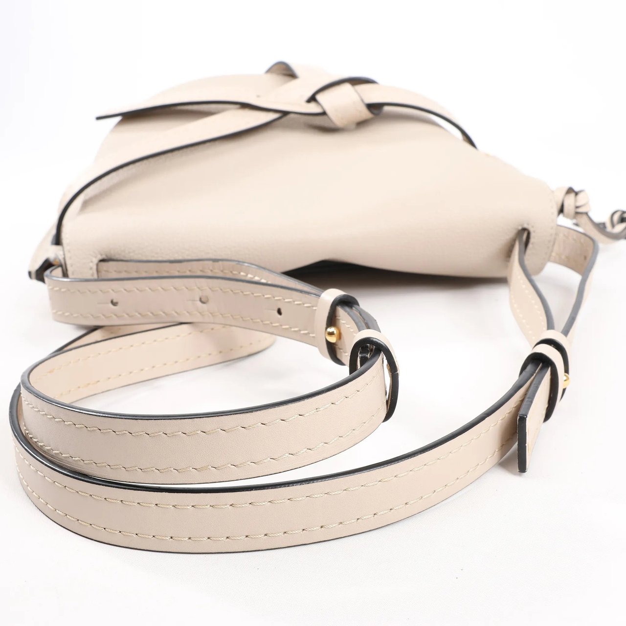 Loewe LOEWE Gate Soft Grain Leather Mini Crossbody Bag Beige Beige