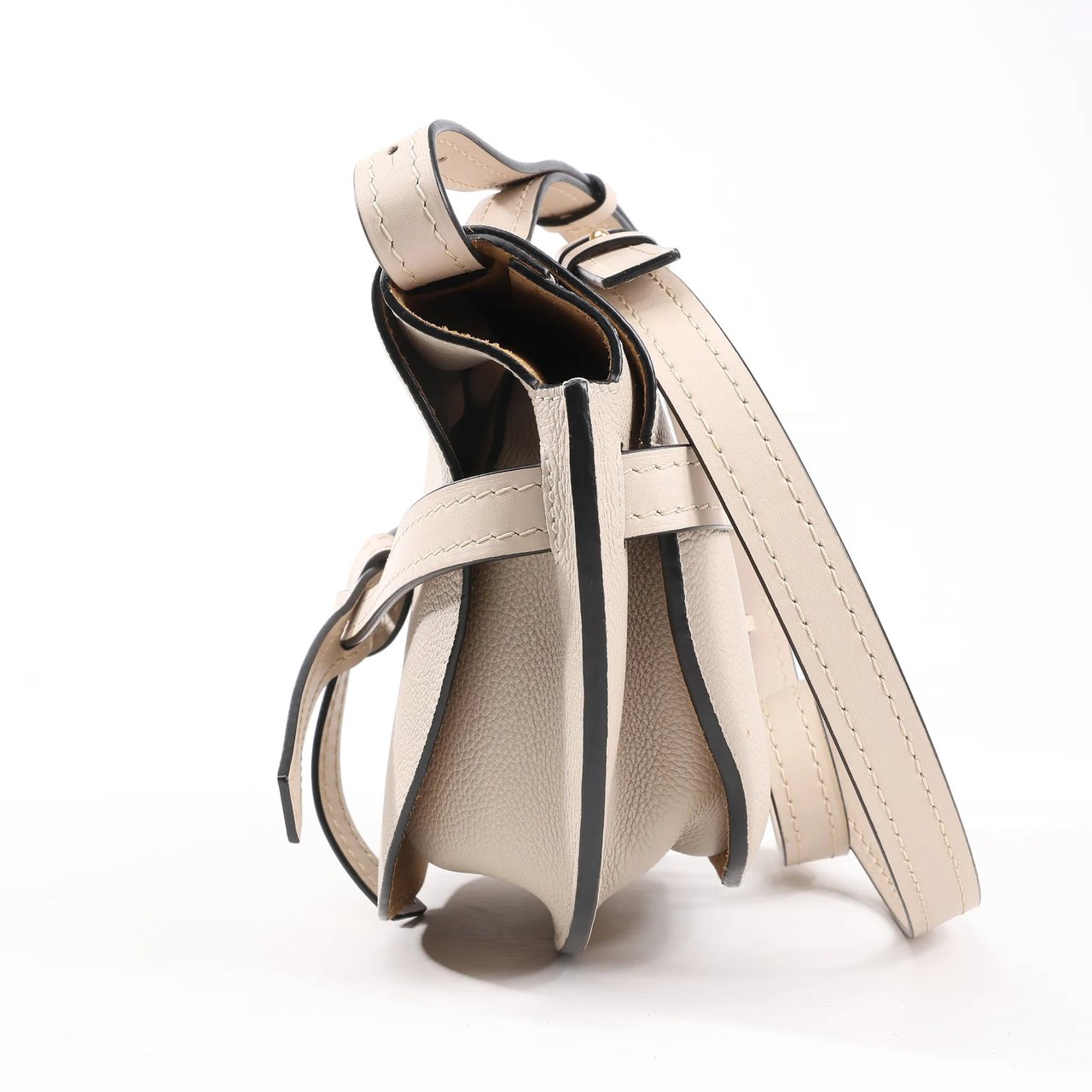 Loewe LOEWE Gate Soft Grain Leather Mini Crossbody Bag Beige Beige