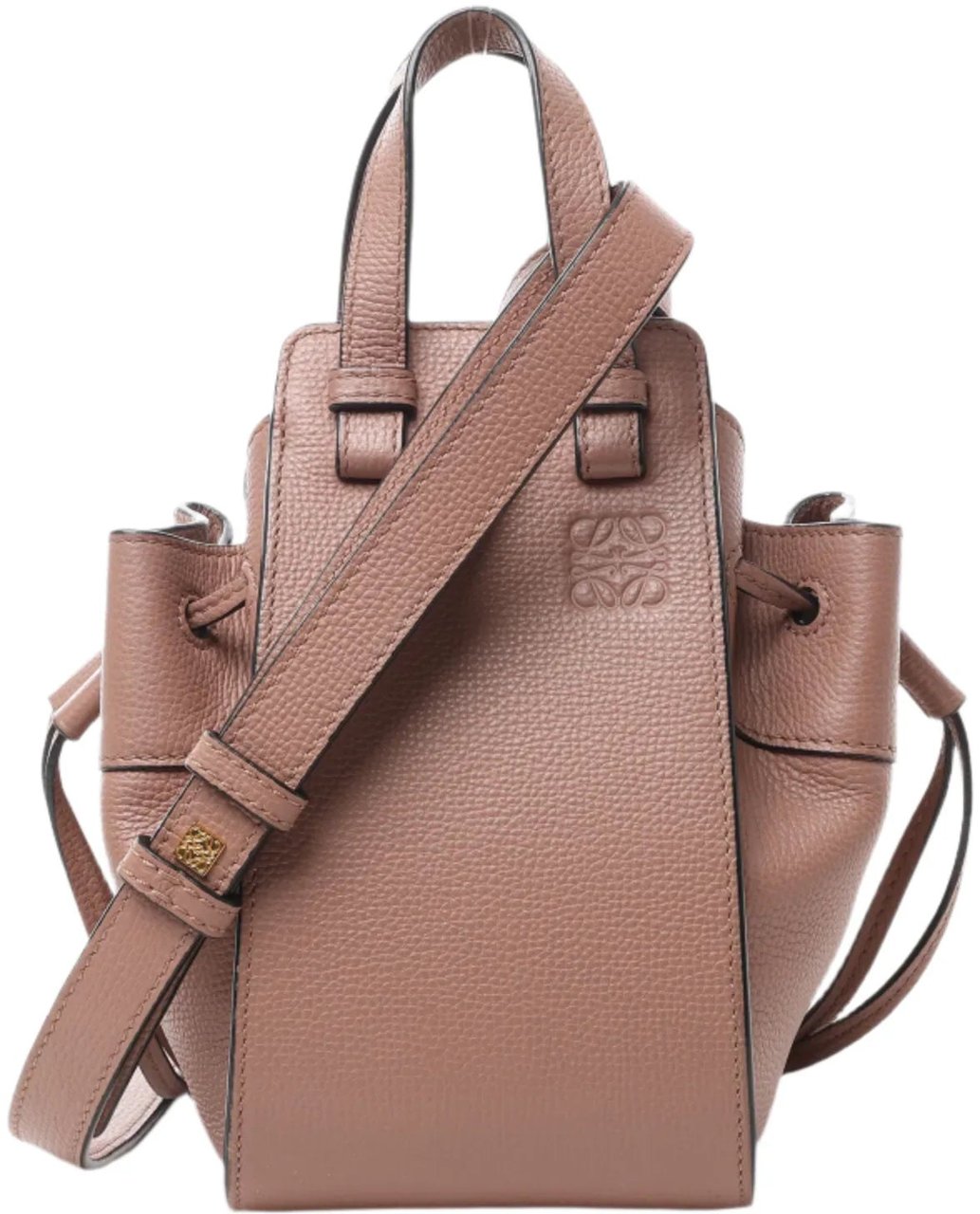 Loewe LOEWE Hammock Mini Leather 2Way Handbag in Dusty Pink Bruin