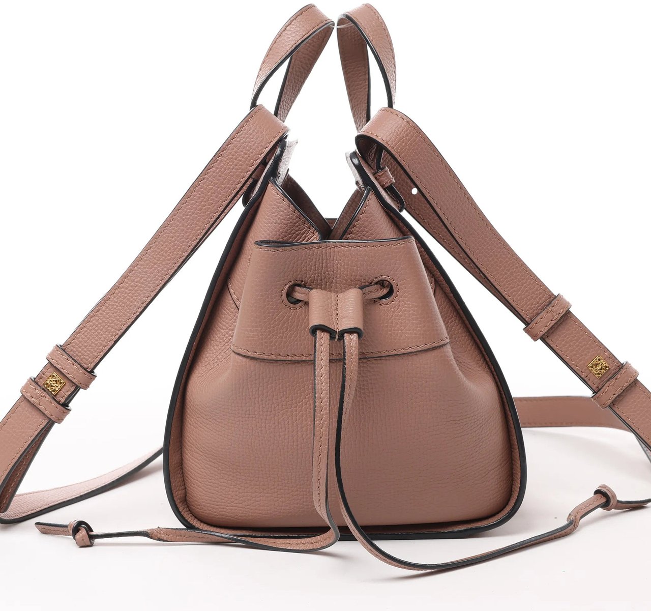 Loewe LOEWE Hammock Mini Leather 2Way Handbag in Dusty Pink Bruin