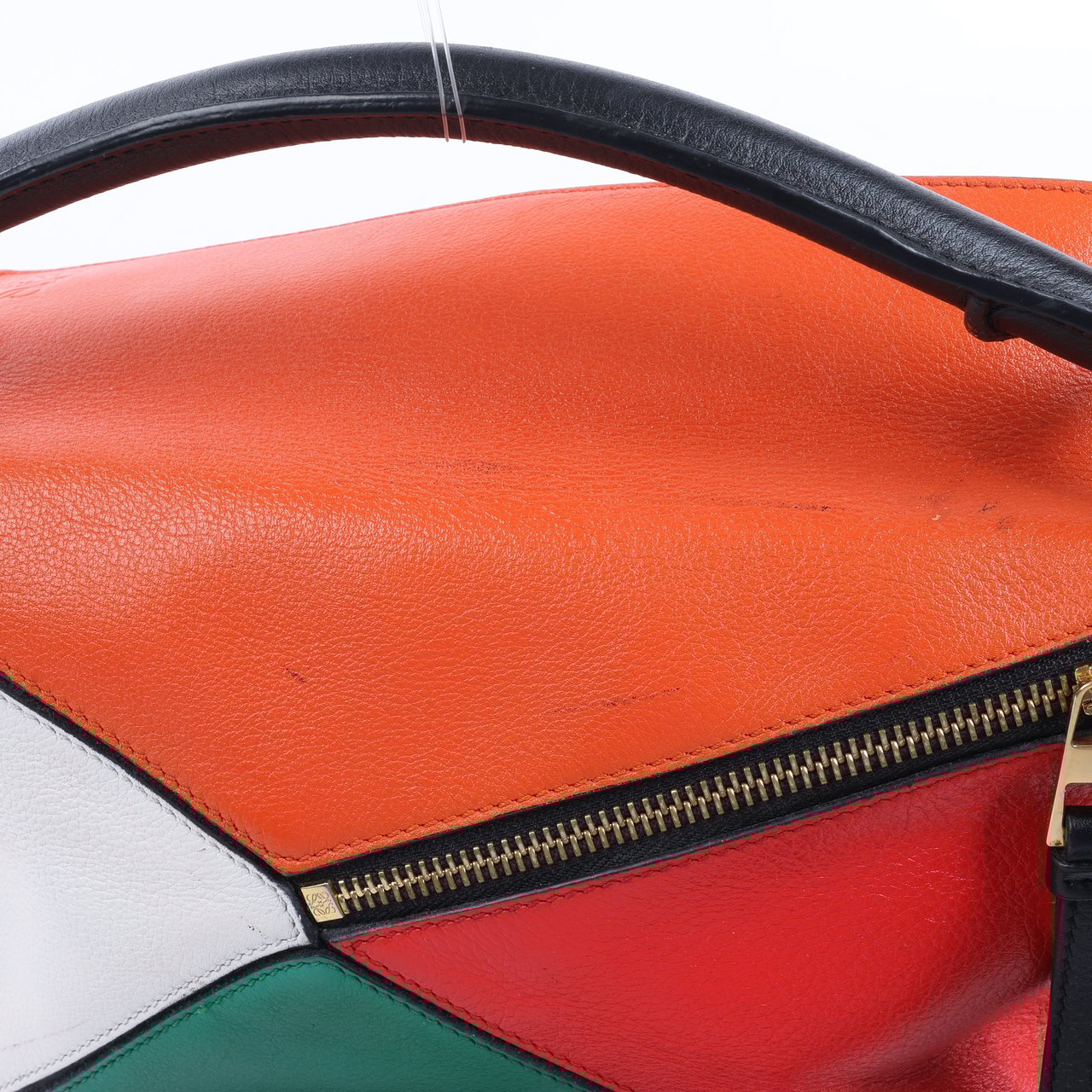 Loewe LOEWE Puzzle Leather Small 2Way Handbag in Multicolor Divers