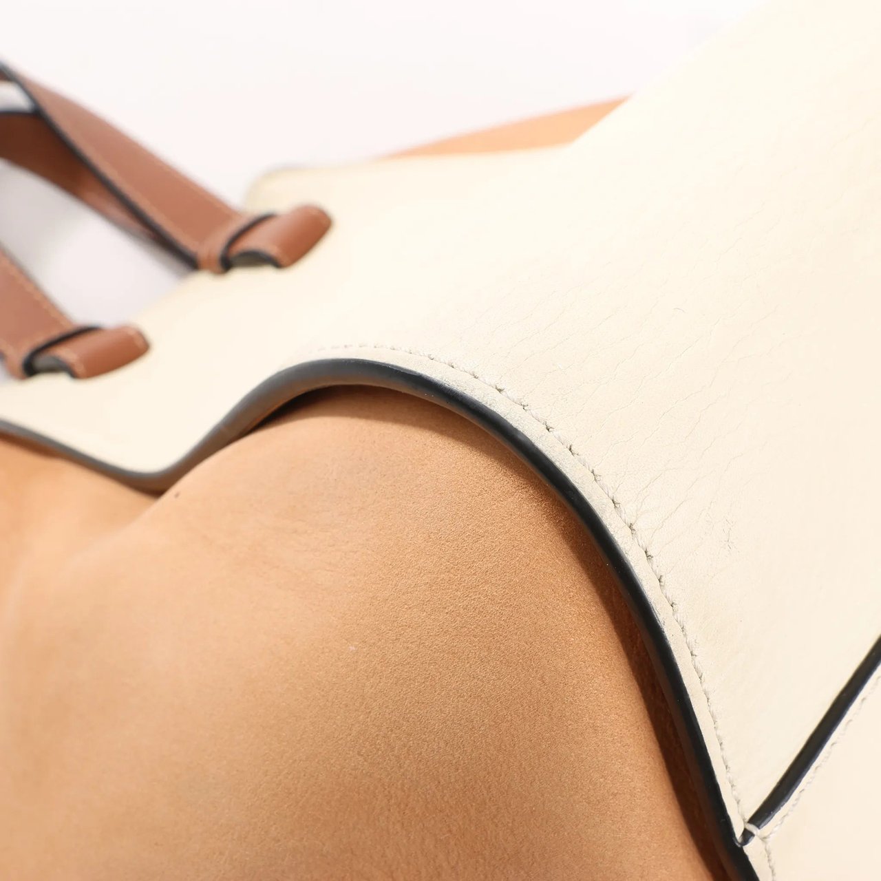 Loewe LOEWE Hammock Small Leather x Suede Handbag in Brown x Beige Divers