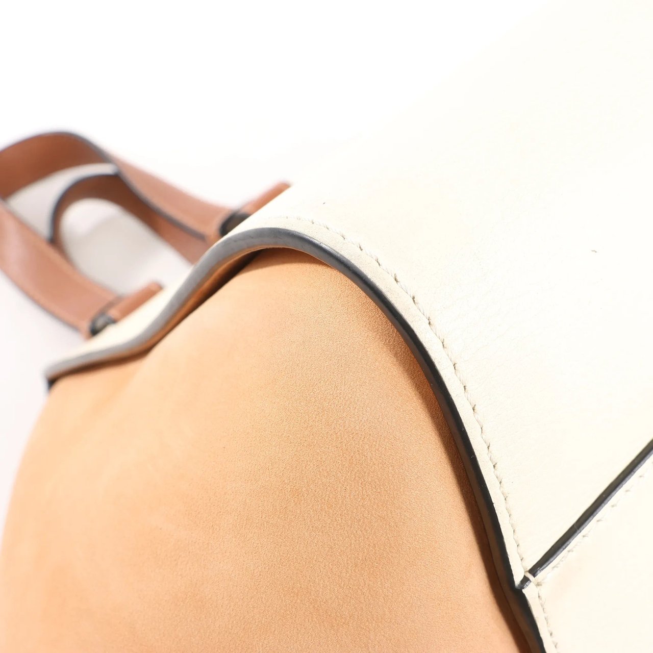 Loewe LOEWE Hammock Small Leather x Suede Handbag in Brown x Beige Divers