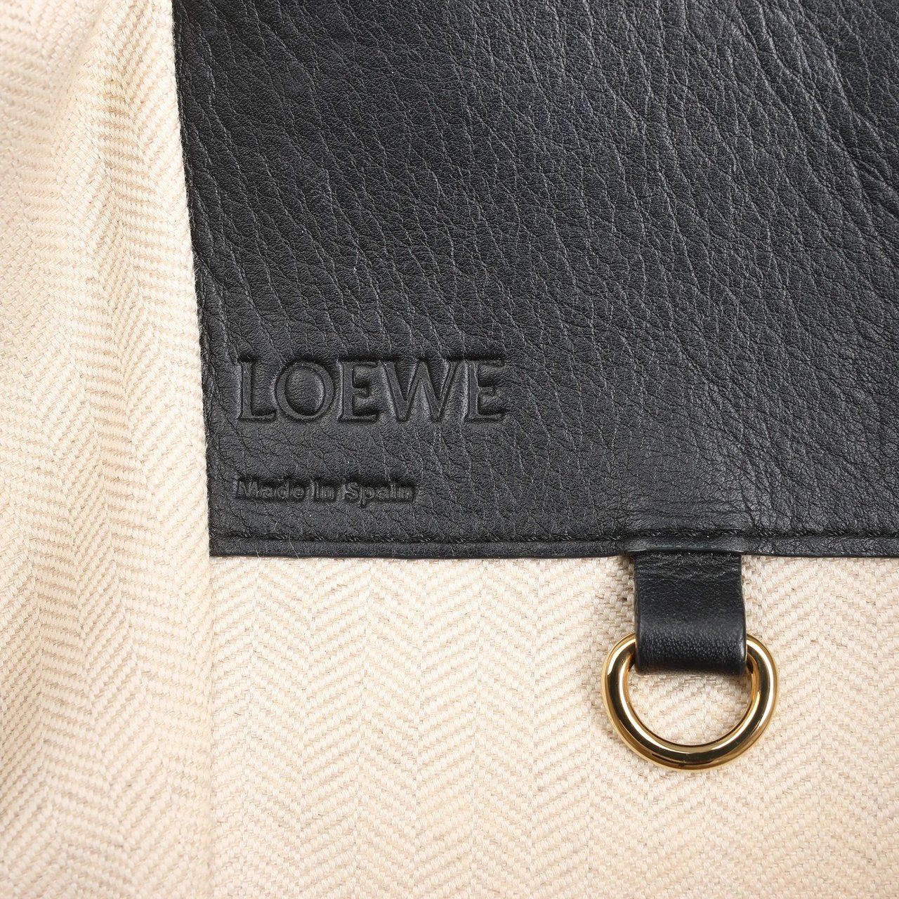 Loewe LOEWE Hammock Small Leather 2Way Handbag in Orange x Black x Beige Divers