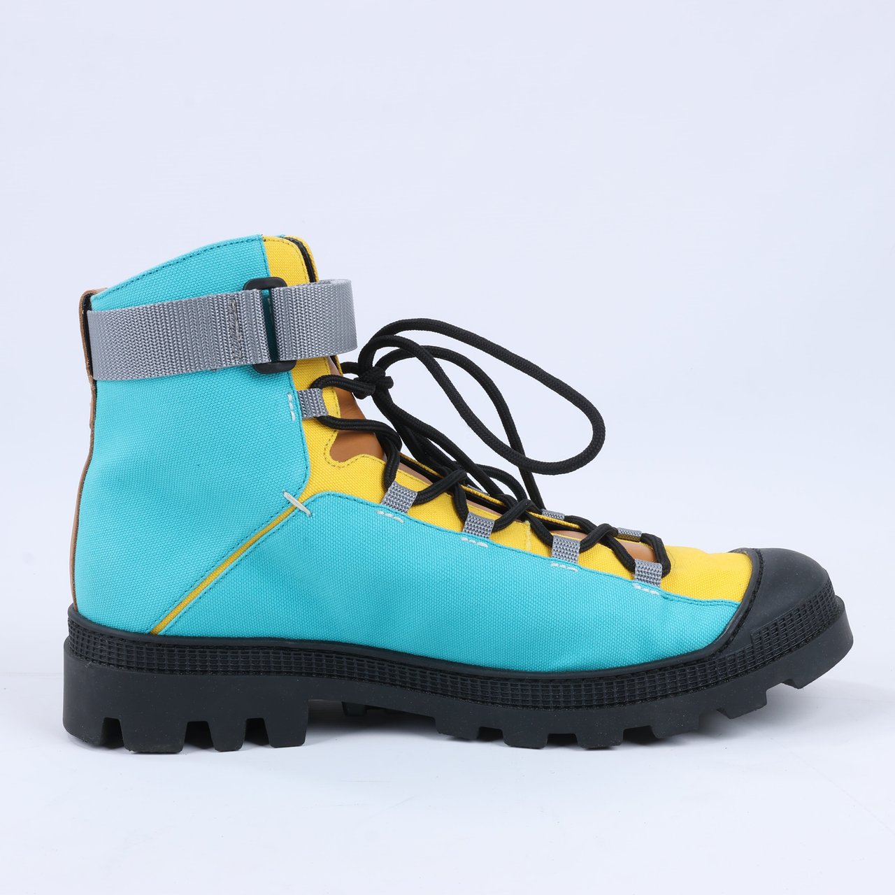 Loewe LOEWE Anagram 20SS Canvas & Leather Short Boots 44 EU in Multicolor Divers