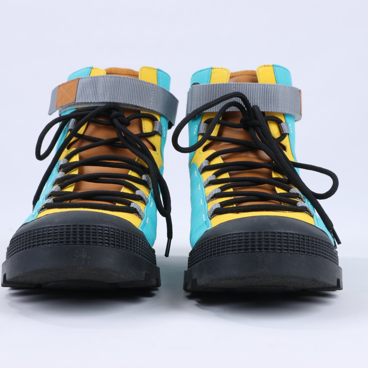 Loewe LOEWE Anagram 20SS Canvas & Leather Short Boots 44 EU in Multicolor Divers