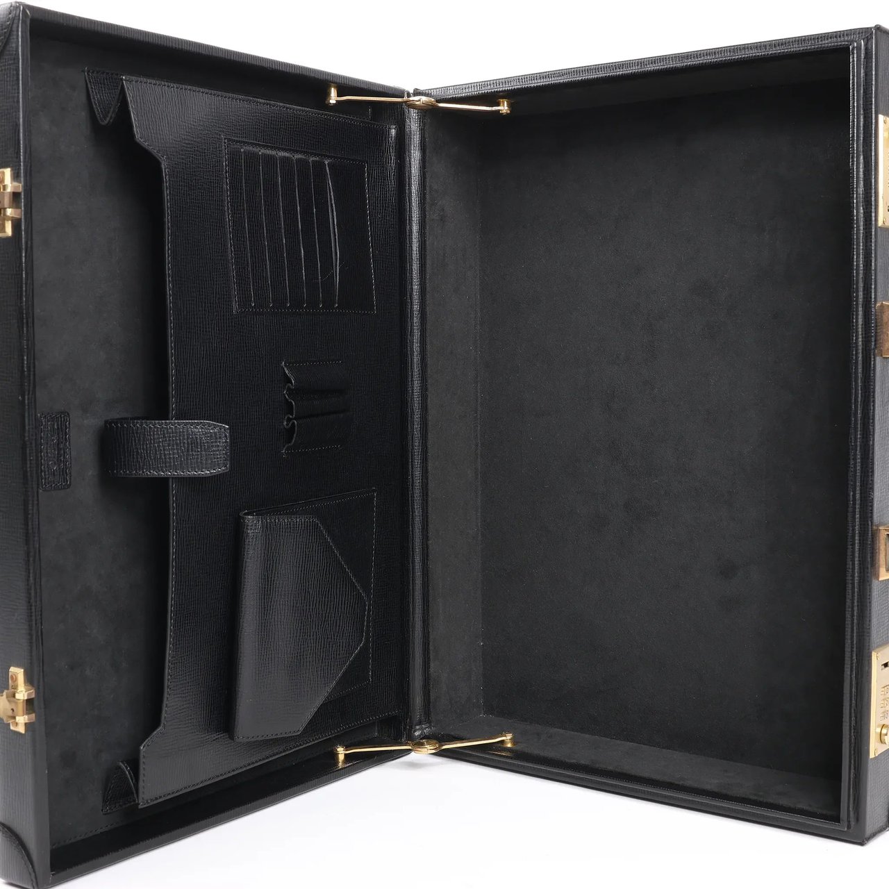 Loewe Loewe Anagram Leather Travel Bag in Black Zwart