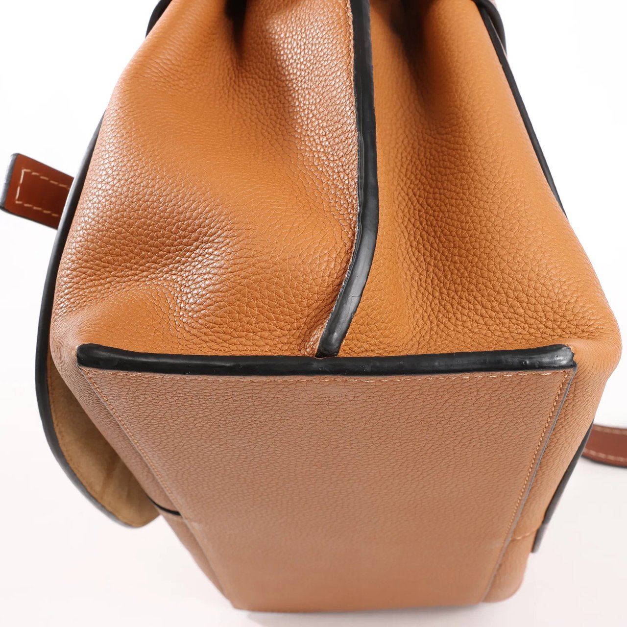 Loewe LOEWE Gate Top Handle Leather 2Way Handbag in Brown Bruin