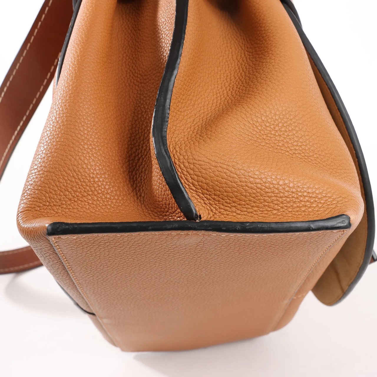 Loewe LOEWE Gate Top Handle Leather 2Way Handbag in Brown Bruin