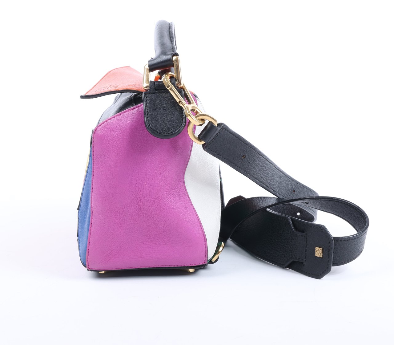 Loewe LOEWE Puzzle Leather Small 2Way Handbag in Multicolor Divers