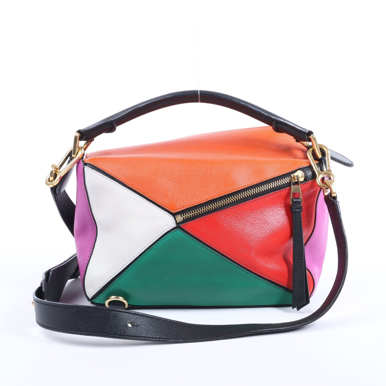Loewe LOEWE Puzzle Leather Small 2Way Handbag in Multicolor Divers