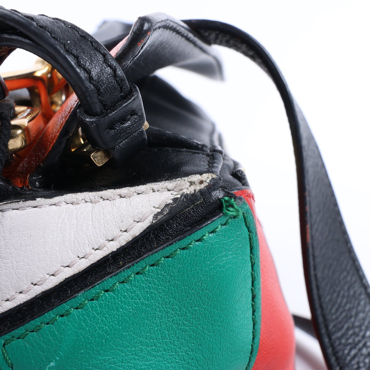 Loewe LOEWE Puzzle Leather Small 2Way Handbag in Multicolor Divers