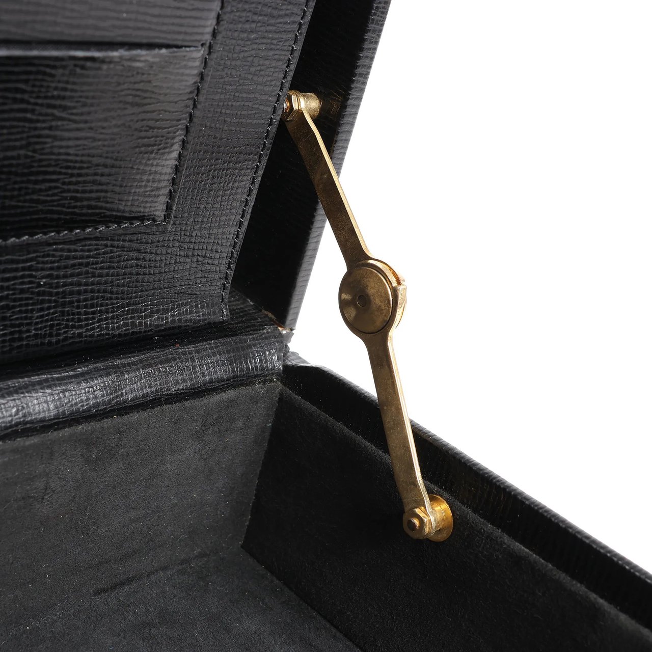 Loewe Loewe Anagram Leather Travel Bag in Black Zwart