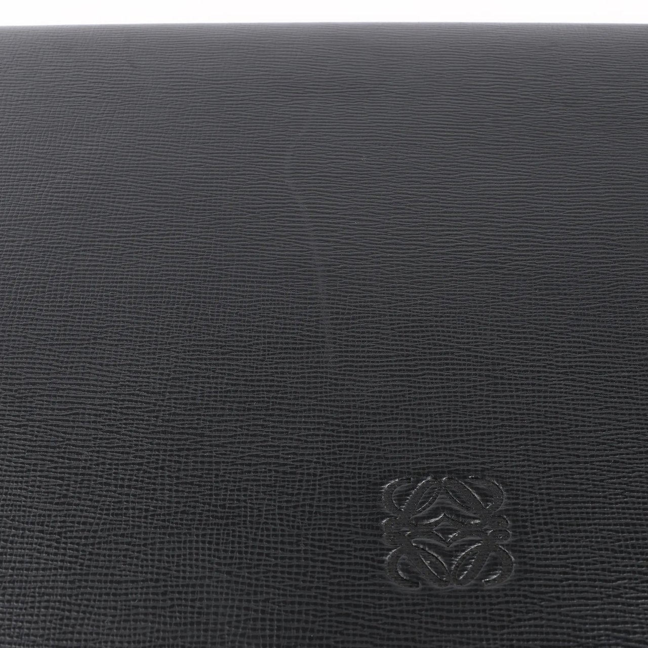 Loewe Loewe Anagram Leather Travel Bag in Black Zwart