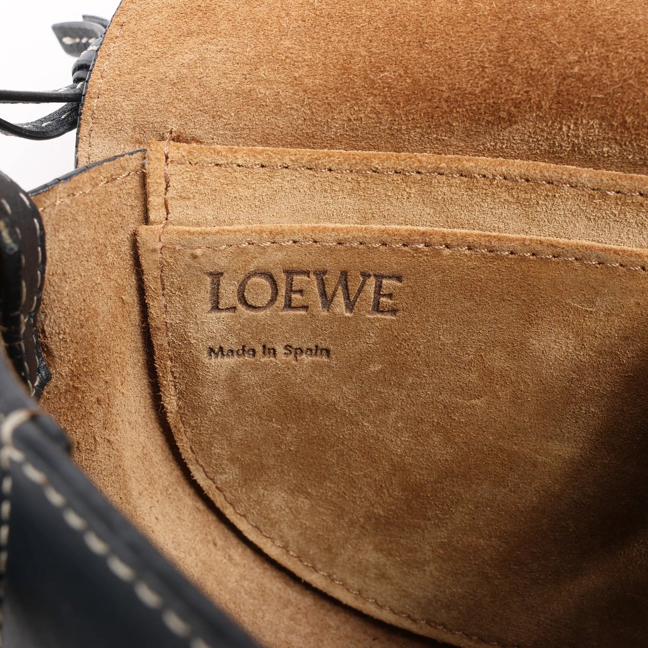 Loewe LOEWE Gate Mini Leather Crossbody Bag in Navy Blue Navy