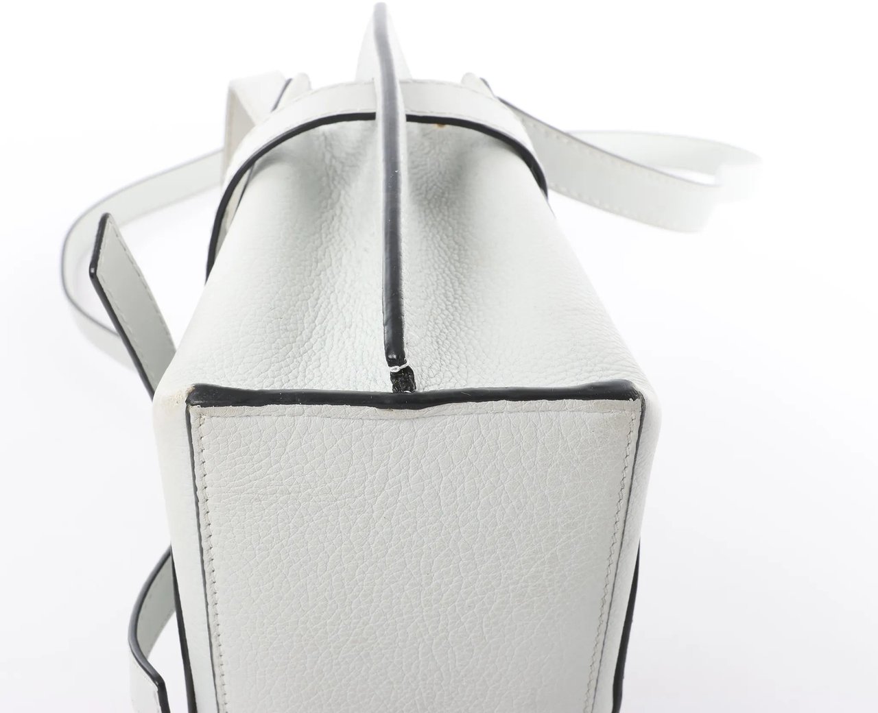 Loewe LOEWE Gate Mini Top Handle Leather 2Way Handbag in Gray Grijs