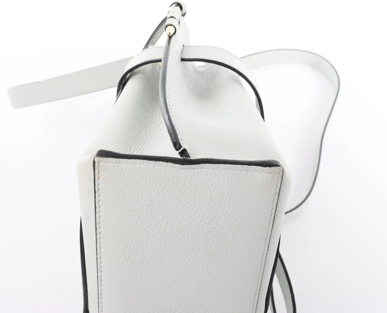 Loewe LOEWE Gate Mini Top Handle Leather 2Way Handbag in Gray Grijs