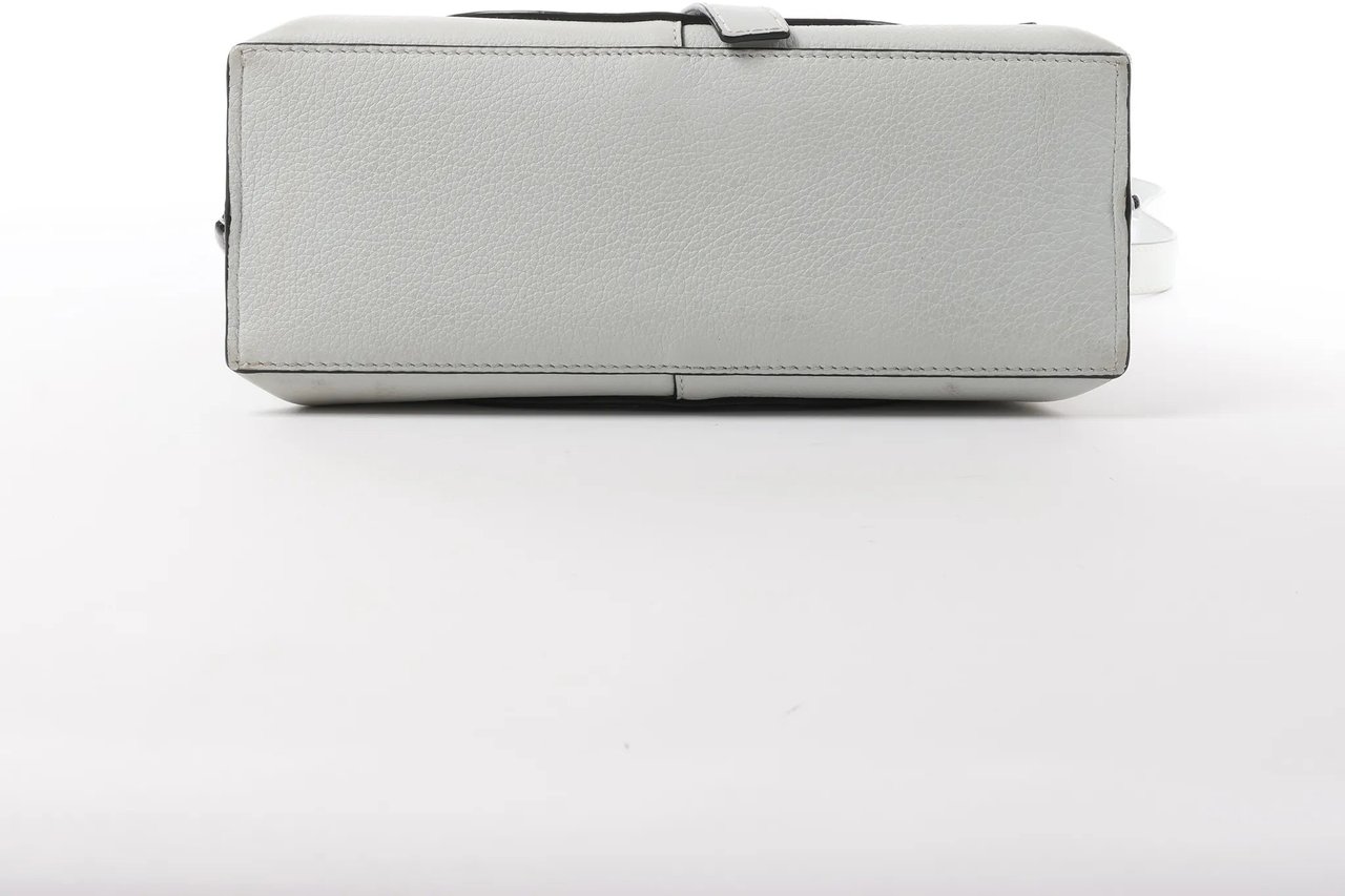 Loewe LOEWE Gate Mini Top Handle Leather 2Way Handbag in Gray Grijs