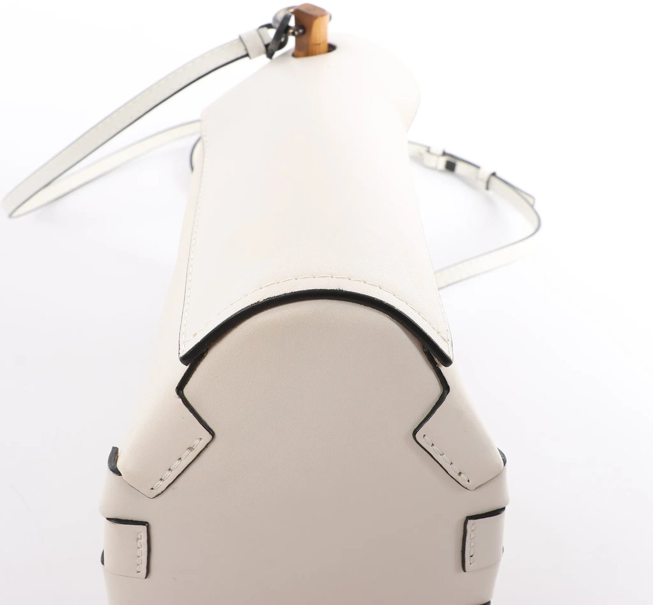 Loewe LOEWE Bamboo Buckets Leather 2Way Handbag in White Wit