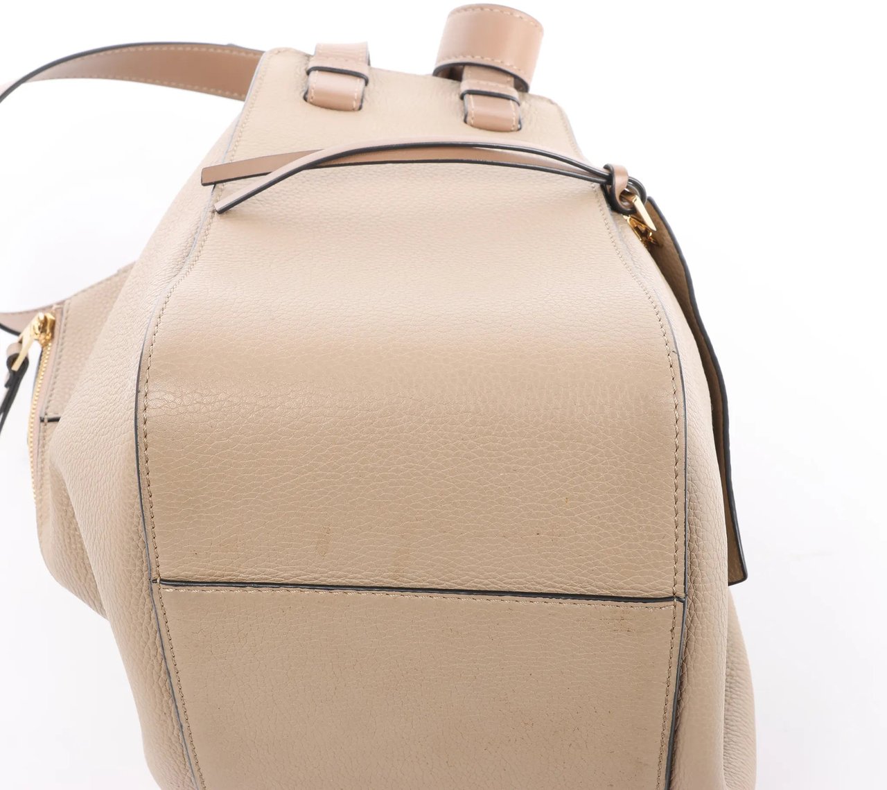 LOEWE Hammock Medium Leather 2Way Handbag in Beige Beige