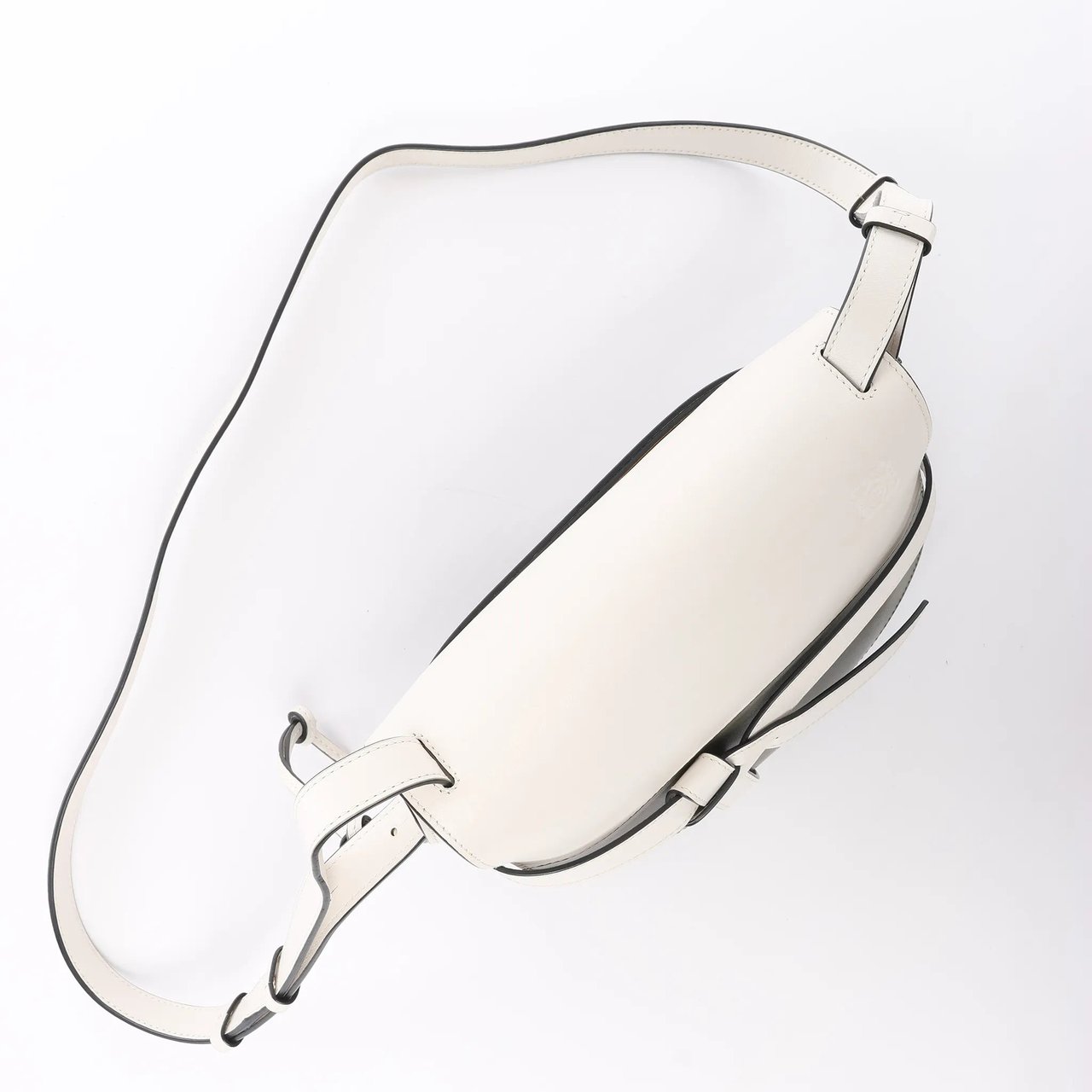 LOEWE Gate Small Crossbody Bag in White x Green Divers