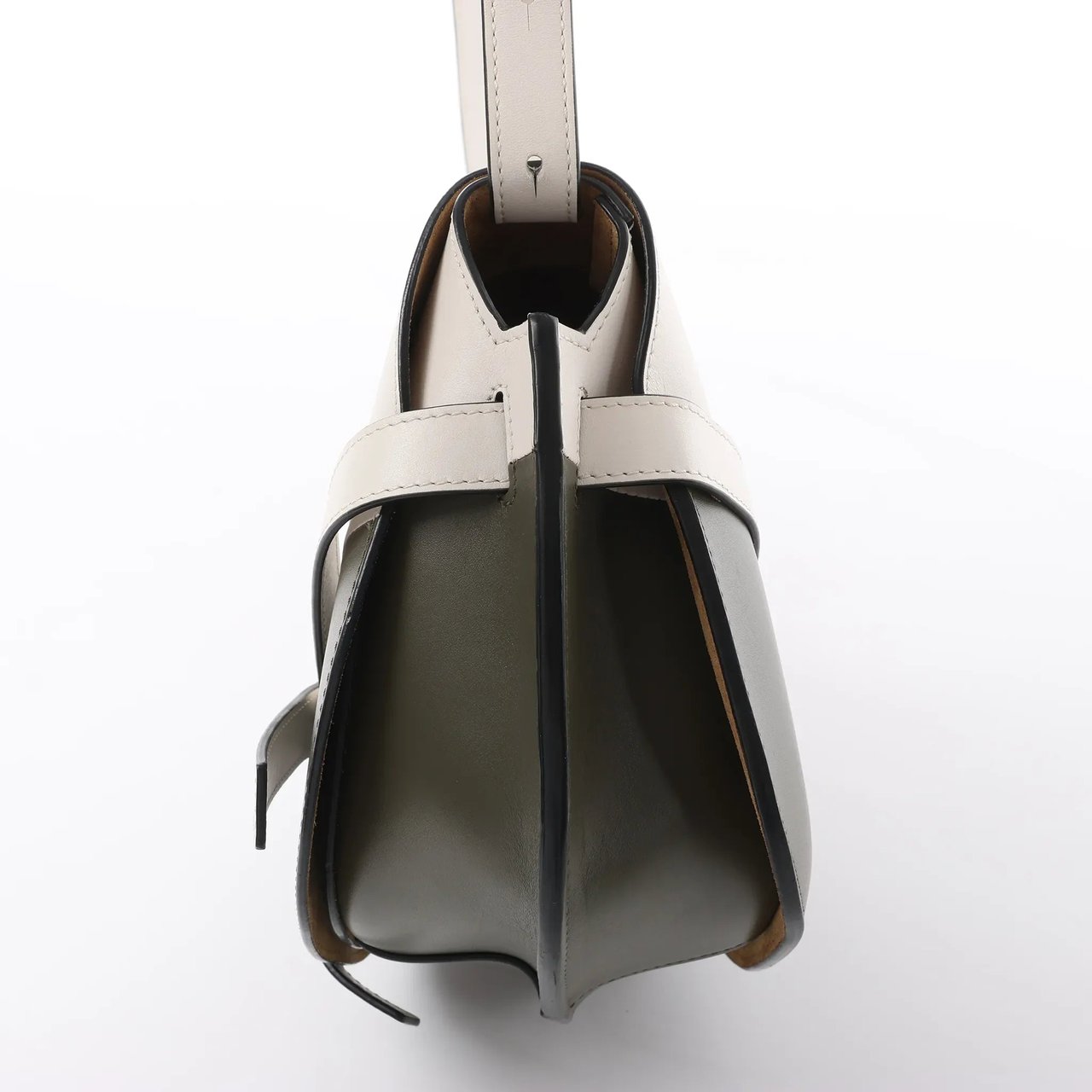 LOEWE Gate Small Crossbody Bag in White x Green Divers