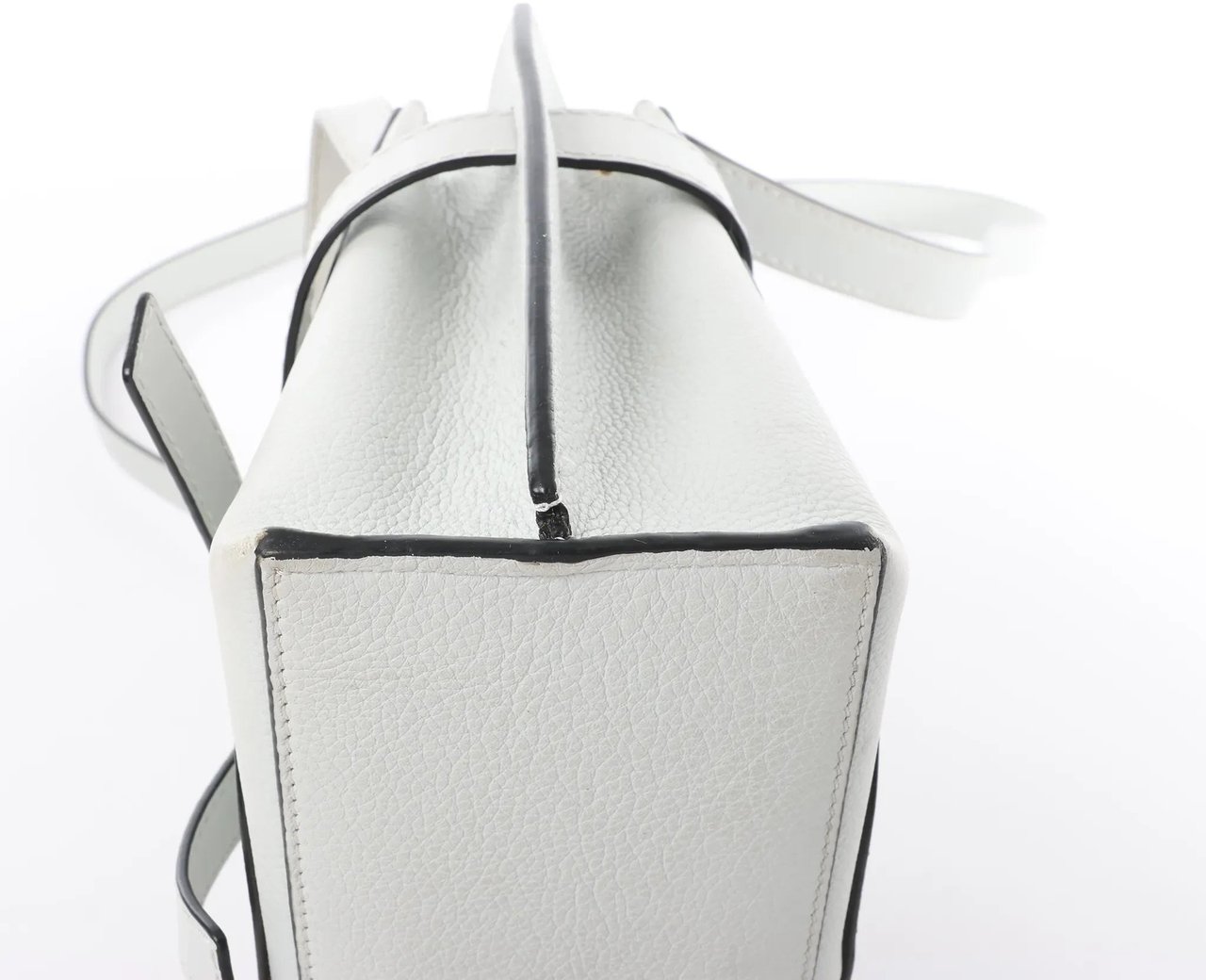 LOEWE Gate Mini Top Handle Leather 2Way Handbag in Gray Grijs