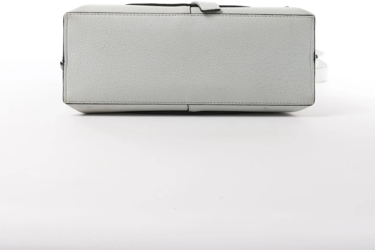 LOEWE Gate Mini Top Handle Leather 2Way Handbag in Gray Grijs