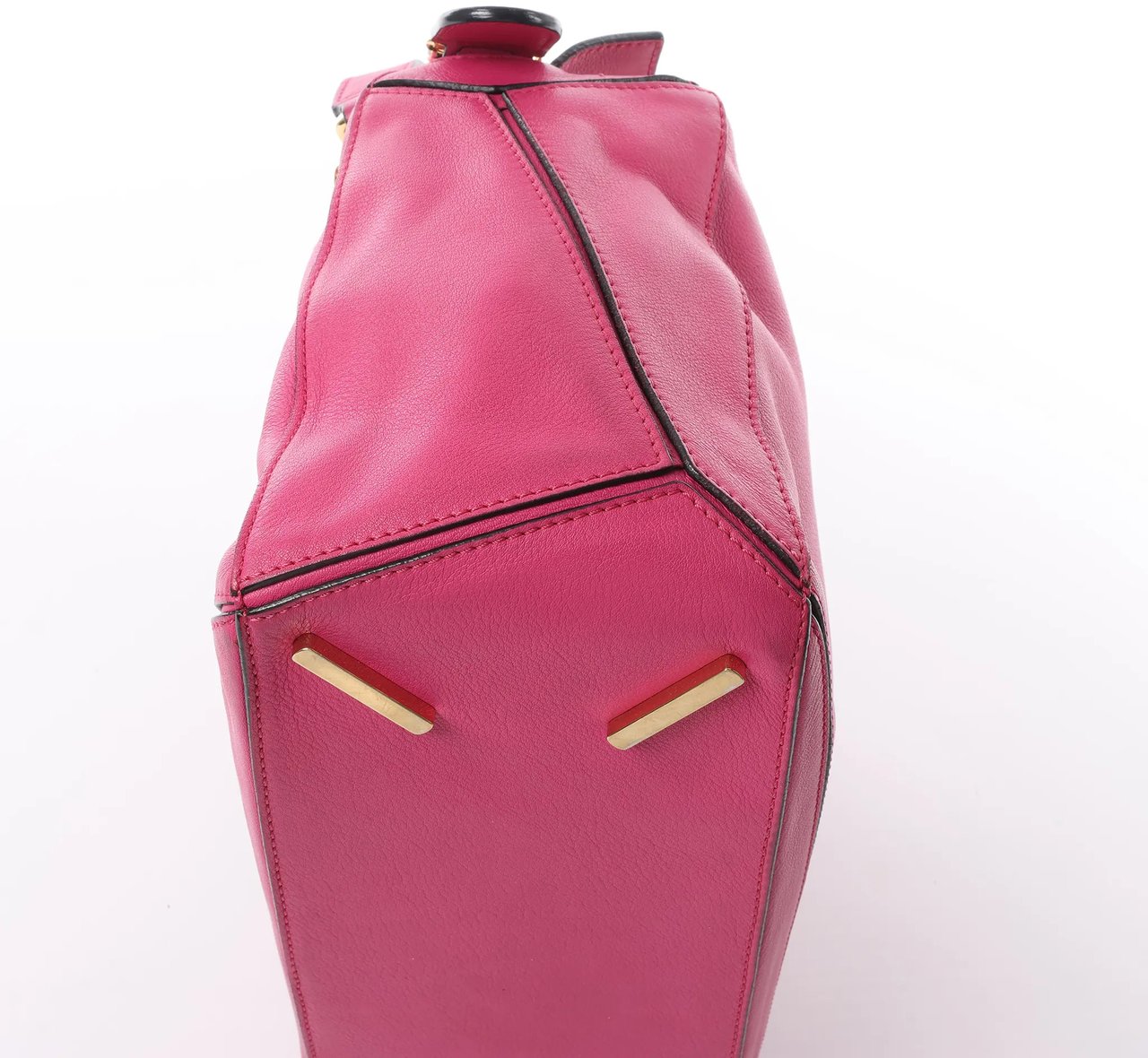 LOEWE Puzzle Medium Leather 2Way Handbag in Pink Roze
