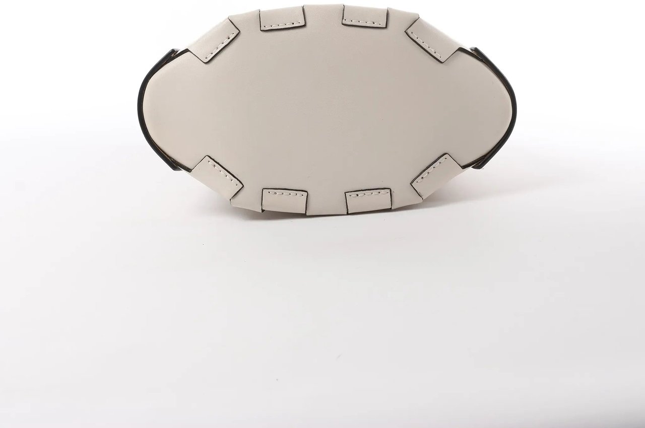 LOEWE Bamboo Buckets Leather 2Way Handbag in White Wit