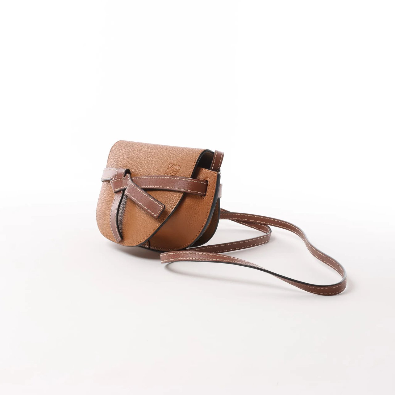 LOEWE Gate Small Crossbody Bag in Brown Bruin